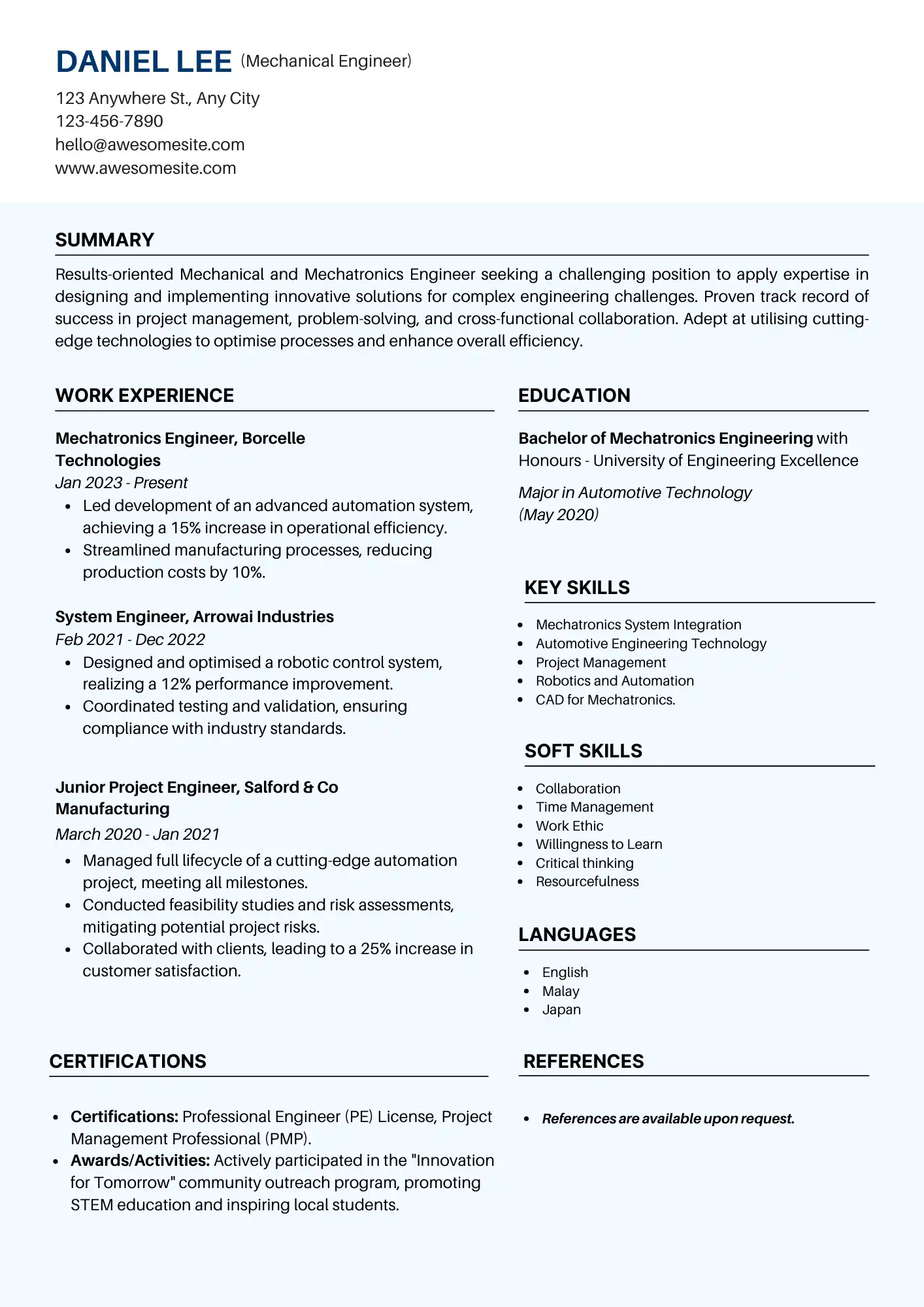 Design - Professional Template